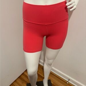 lululemon athletica Red Bike Shorts